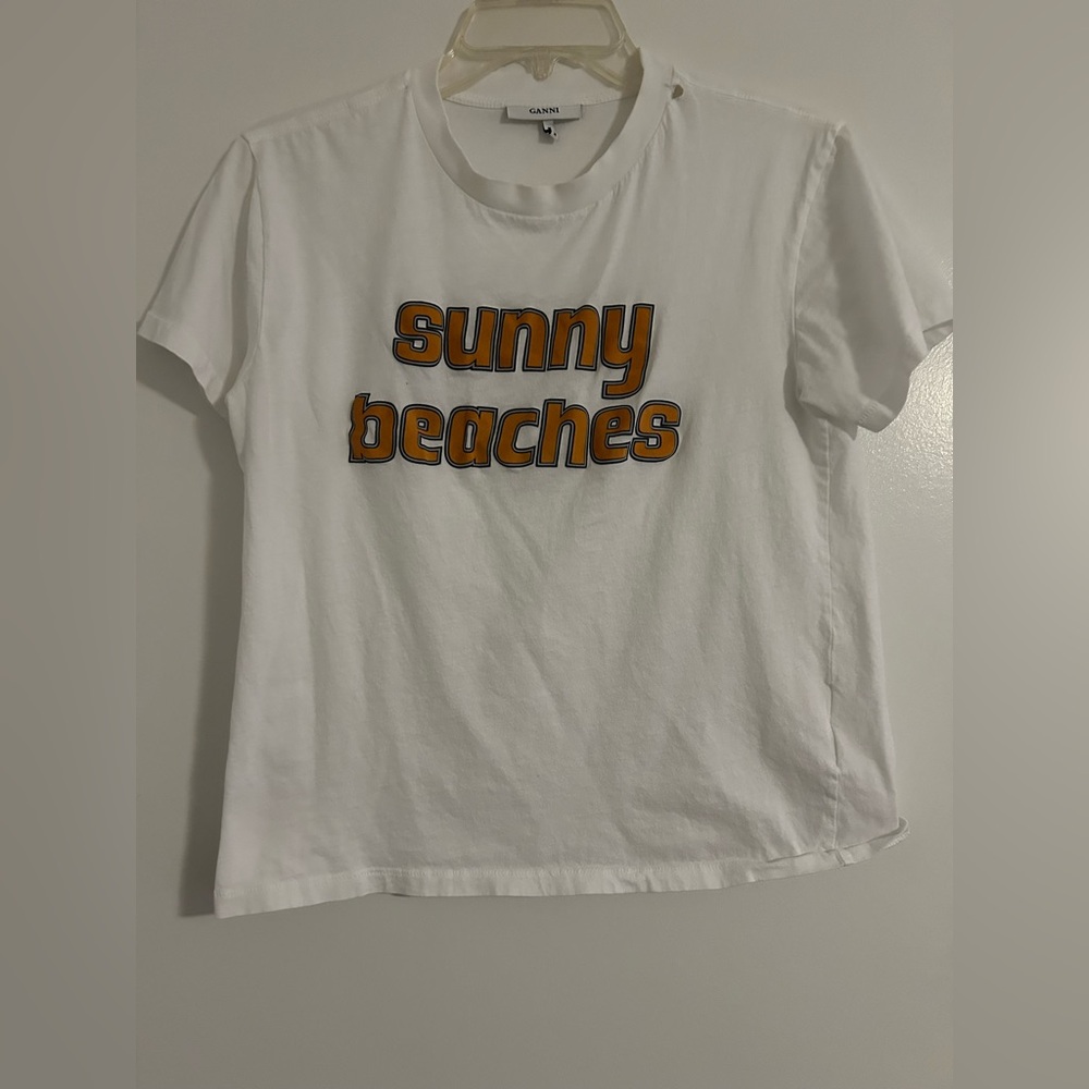 Ganni Graphic tee sz L - Picture 3 of 8